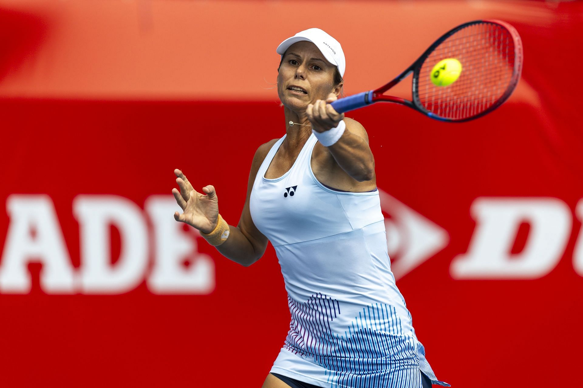 Lepchenko in action at the Hong Kong Tennis Open - Source: Getty